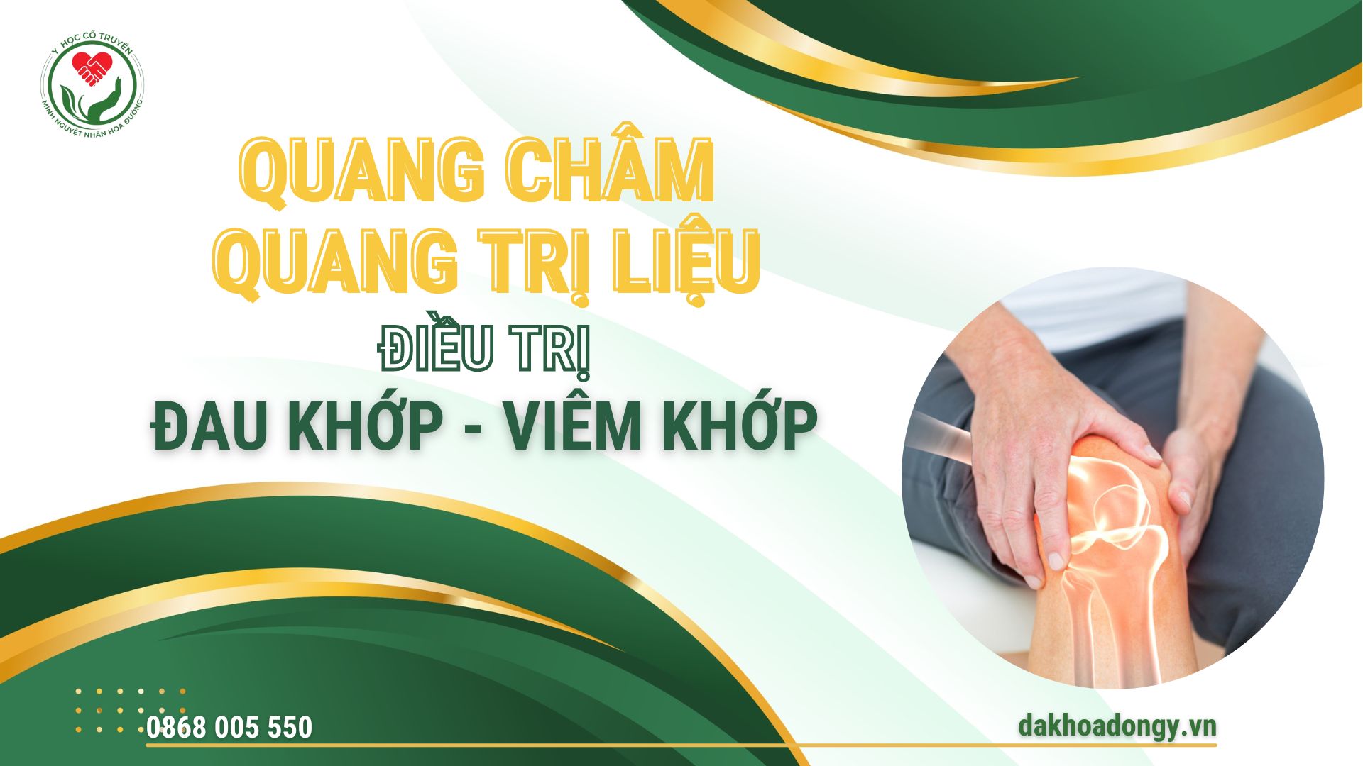 Quang châm Quang trị liệu điều trị Đau khớp - viêm khớp tại Phòng khám Đông y Minh Nguyệt Nhân Hòa Đường